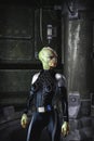 Alien female adventurer science fiction