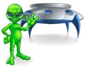 Alien and Flying Saucer Space Ship