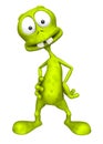 Alien (Happy Wait) Royalty Free Stock Photo