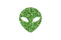 Alien head icon. Royalty Free Stock Photo