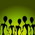 Alien Invasion Figures Green