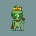 cute alien be a king