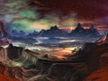 Alien Landscape - Firewalk Canyon Royalty Free Stock Photo