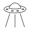 Alien Line Style vector icon which can easily modify or edit