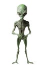 Alien or little green man which is an extra-terrestrial creature often used as a Halloween subject