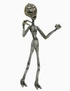 Alien from outer space Royalty Free Stock Photo