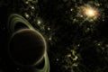 Alien planet in the deep Space Royalty Free Stock Photo