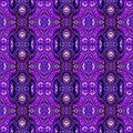 Alien purple isometric floral design