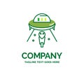 alien, space, ufo, spaceship, mars Flat Business Logo template