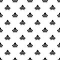 Alien spaceship pattern vector