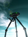 Alien Tripod And Sky 4 Royalty Free Stock Photo