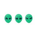 alien ufo cosmic emotions faces sadness joy anger fright embarrassment crying space unknown Royalty Free Stock Photo