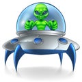 Alien UFO Flying Saucer Royalty Free Stock Photo