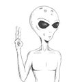 The alien wants a peace