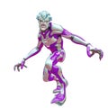 Alien warrior attack Royalty Free Stock Photo