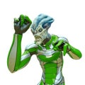 Alien warrior is ready to attack Royalty Free Stock Photo