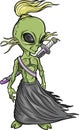 Alien Warrior Vector Royalty Free Stock Photo