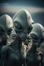 Aliens and extra terrestrials from another planet Royalty Free Stock Photo