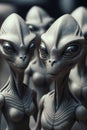 Aliens and extra terrestrials from another planet Royalty Free Stock Photo