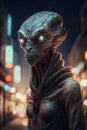 Aliens and extra terrestrials from another planet Royalty Free Stock Photo