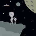 Aliens are going to visit other planets for exploration.