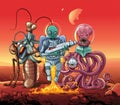 Aliens invaders. Royalty Free Stock Photo