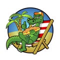 Aligator image vector