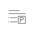 Align, bottom, format, right icon. Element of text and typography for mobile concept and web apps icon. Thin line icon