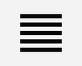 Align Justify Icon. Justified Word Document Text Edit Paragraph Page Alignment Grid Line Navigation Menu Interface Sign Symbol