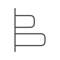 Align left icon flat and simple set design