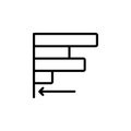 Align left icon, align icon, logo, pattern, presentation template line style