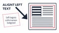 Align left text icon, document editing vector design Generative AI