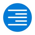 Align Line Style vector icon which can easily modify or edit