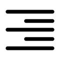 Align Line Style vector icon which can easily modify or edit