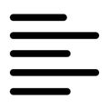 Align Line Style vector icon which can easily modify or edit