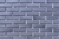 Align pattern gray color new brick wall surface. Royalty Free Stock Photo