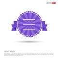 Align text icon - Purple Ribbon banner