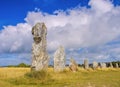 Alignements de Lagatjar in Brittany Royalty Free Stock Photo