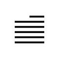 alignment, editorial, text icon. Simple glyph vector of text editor set icons for UI and UX, website or mobile application