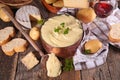 Aligot,cheese fondue Royalty Free Stock Photo