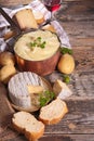 Aligot,cheese fondue Royalty Free Stock Photo