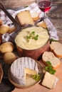 Aligot, french gastronomy with cheese Royalty Free Stock Photo