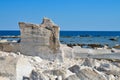 Aliki ancient marble quarry Thassos Greece Royalty Free Stock Photo