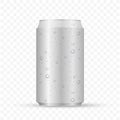 Aliminum drink can. White can vector visual, ideal for beer, lager, alcohol, soft drinks, soda