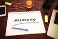 Alimony