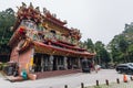 Alishan Shouzhen Temple: the largest temple in Alishan with tourists in Chiayi County, Alishan Township, Taiwan