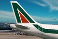 Alitalia airplane. Royalty Free Stock Photo