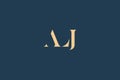 ALJ abstract letter logo design Royalty Free Stock Photo