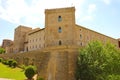 Aljaferia Palace in Zaragoza, a medieval castle built in 11th during Islamic domination of the Spain Royalty Free Stock Photo