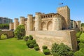 Aljaferia Palace in Zaragoza, a medieval castle built in 11th during Islamic domination of the Spain